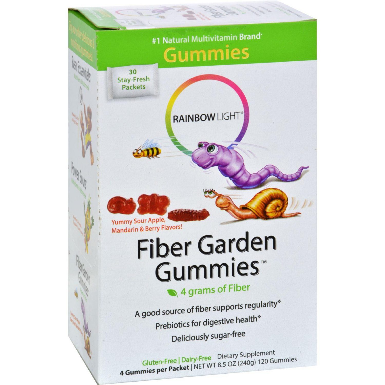 레인보우 라이트, Fiber Garden Gummies, 30 pkt