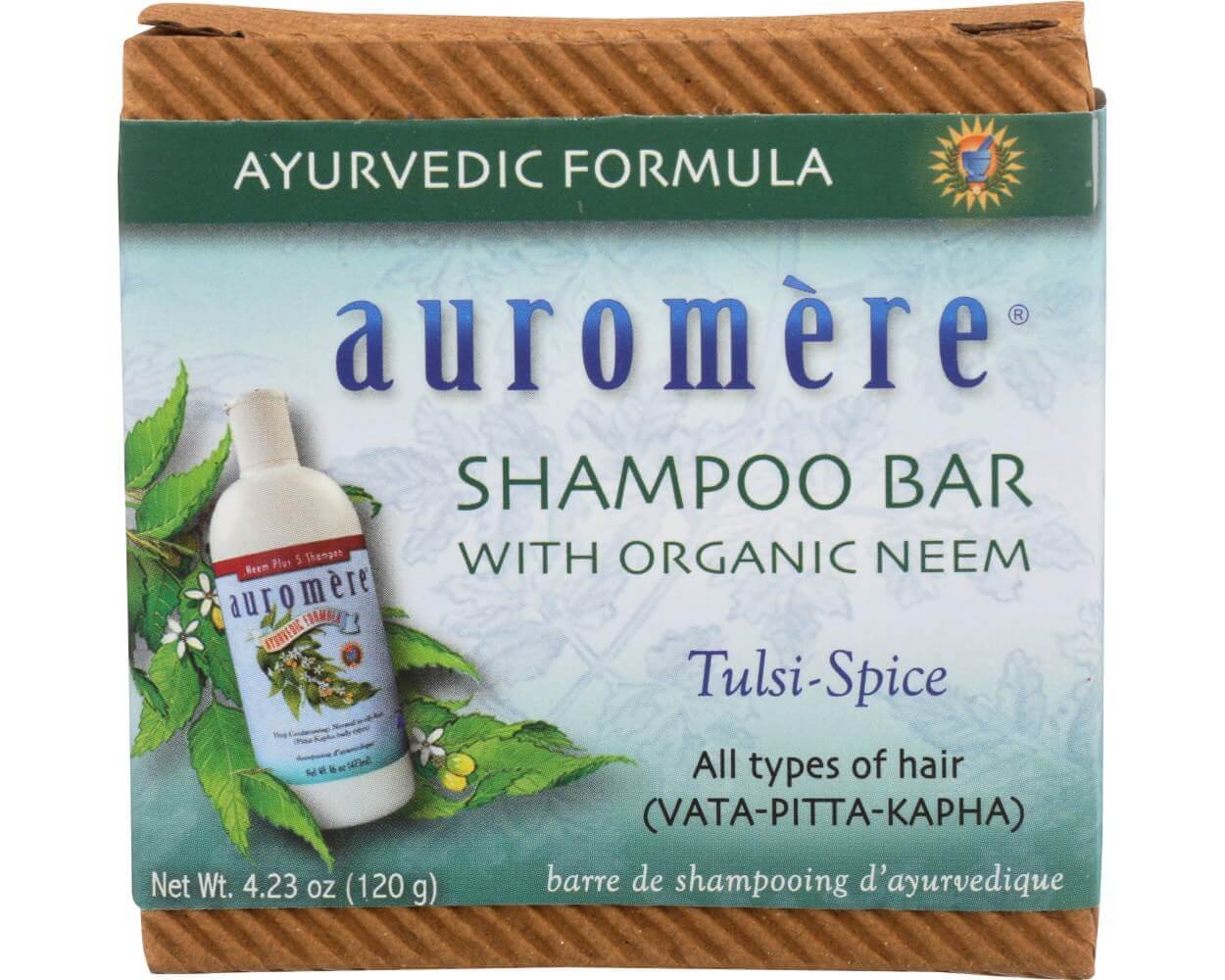 Auromere, 유기농 샴푸 바, 4.23 ounce