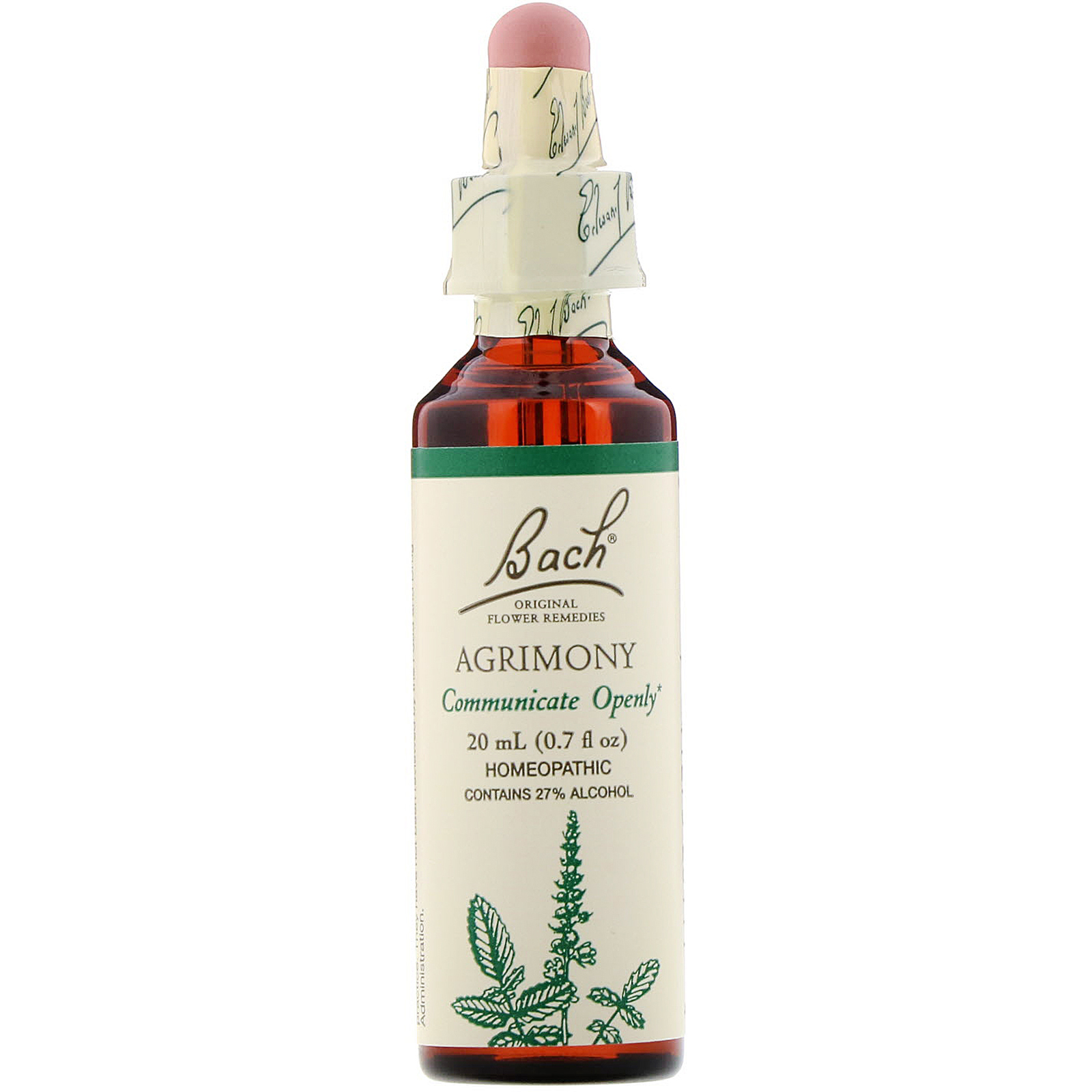 바흐, Flower Essence Agrimony, 20 ml