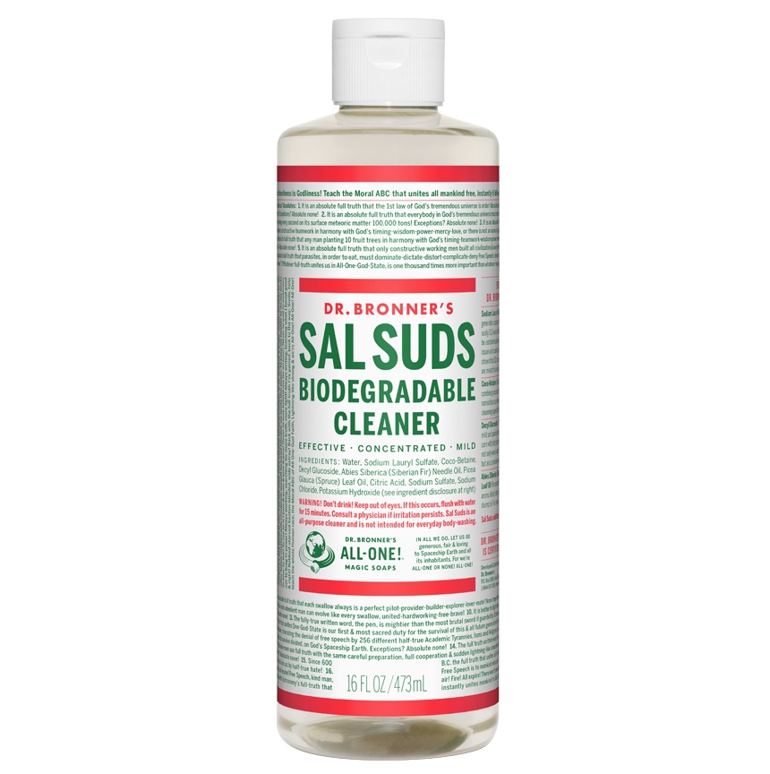 닥터브로너스 천연 다용도 세정제 SAL SUDS (설겆이,청소,빨래용) 16 oz (473 ml)