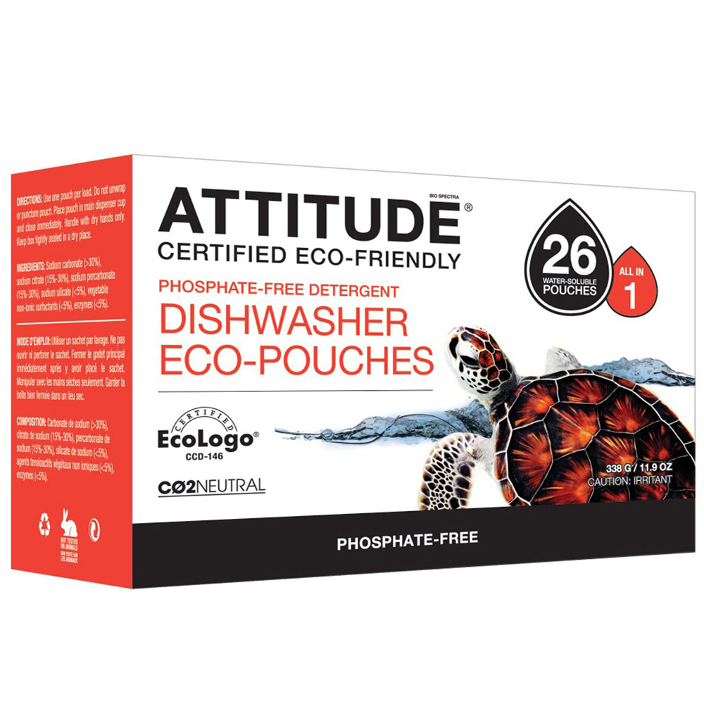 Attitude, 식기세척기 올 인 원, 26 Pouches