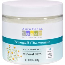 아우라카시아, 아로마테라피 미네랄 바스 (Tranquil Chamomile), 16 oz (454 g)