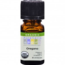 아우라카시아, 에센셜 오일 (Organic Oregano), .25 fl oz (7.4 ml)