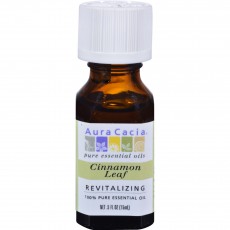 아우라카시아, 에센셜 오일 Revitalizing (시나몬 리프), .5 fl oz (15 ml)