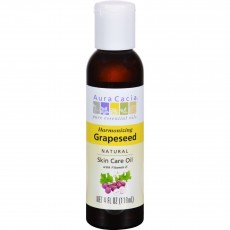 아우라카시아, 내츄럴 스킨 케어 오일 (Grapeseed), 4 fl oz (118 ml)