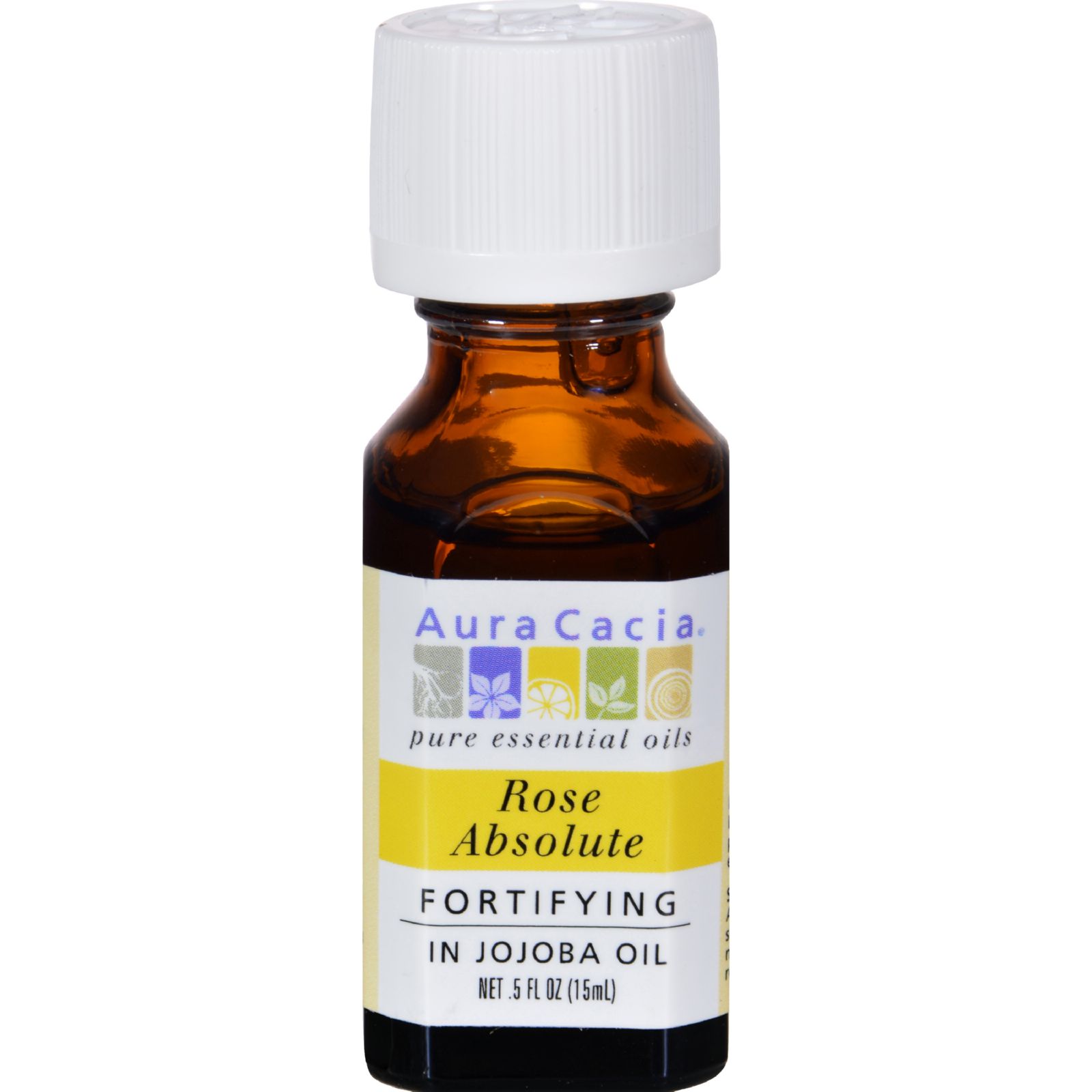 아우라카시아, 에센셜 오일 Rose Absolute (in Jojoba Oil), .5 fl oz (15 ml)