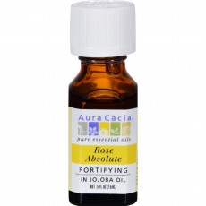 아우라카시아, 에센셜 오일 Rose Absolute (in Jojoba Oil), .5 fl oz (15 ml)