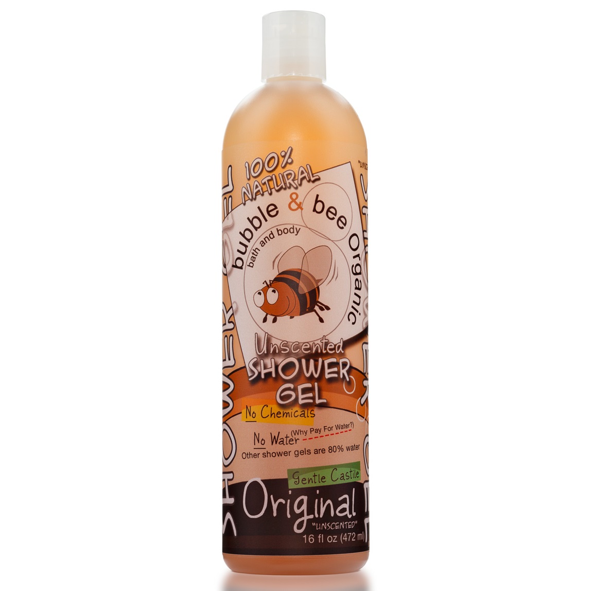 버블앤비, 100% 천연 무향 샤워 젤, 16 fl oz (472 ml)