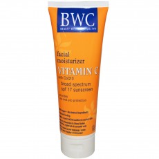 BWC, 비타민 C with CoQ10 SPF 17 페이셜 모이스춰라이저, 4 fl oz (100 ml)