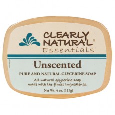 클리어리내추럴, 글리세린 바 솝 (Unscented), 4 oz.