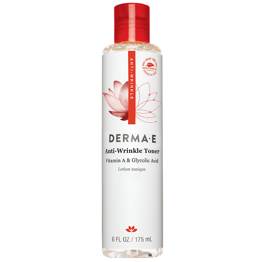 더마 E, 안티 링클 비타민 A 글리코릭 토너, 6 oz (175 ml)