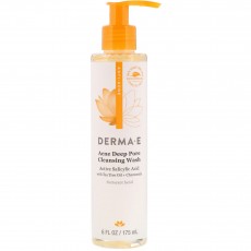 더마 E, 아크네 딥 클렌징 워시, 6 fl oz (175 ml)