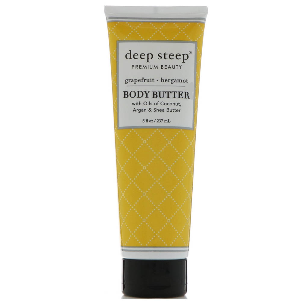 Deep Steep, 바디 버터, 자몽 ~ 베르가못, 8 oz (237 ml)