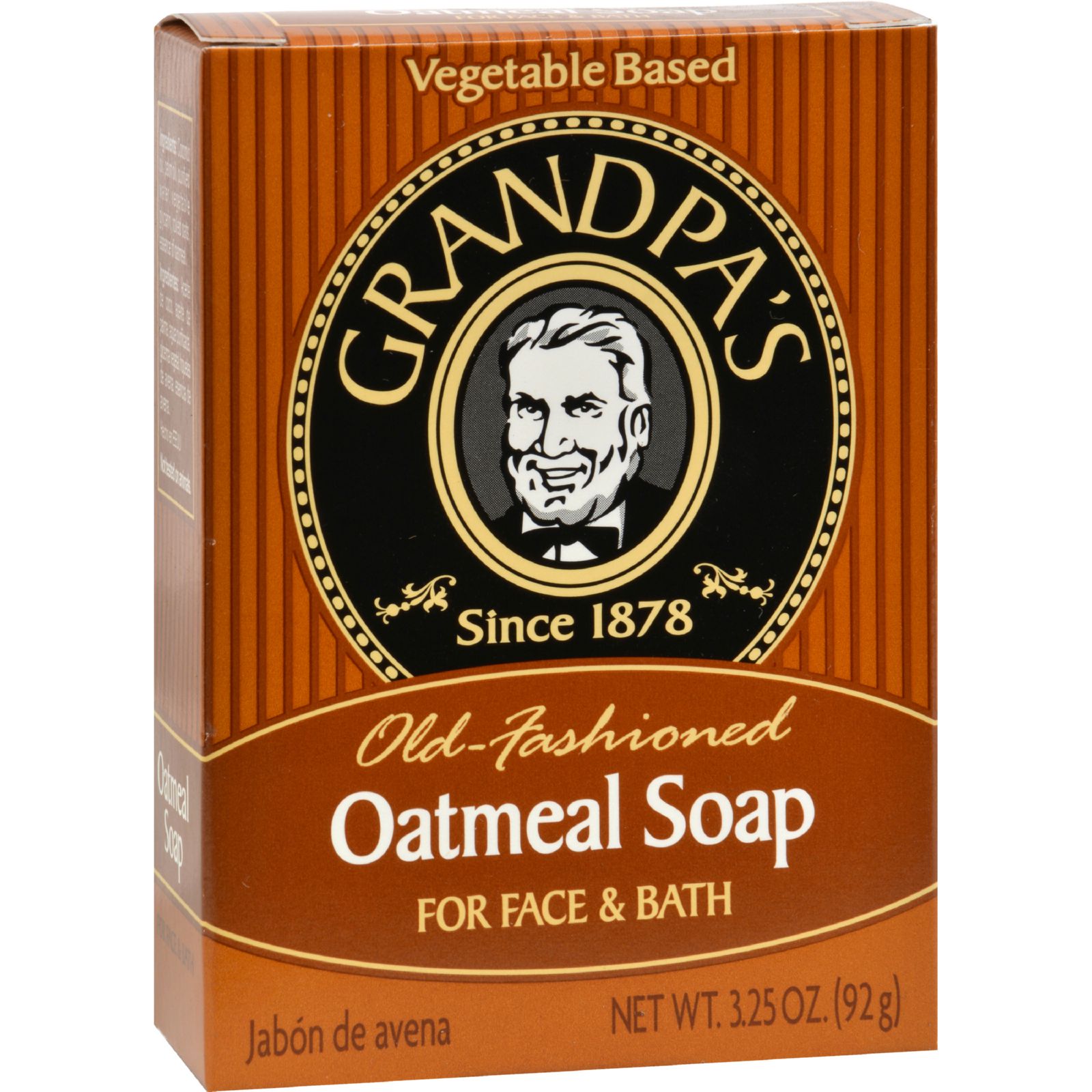 Grandpa\'s 올드패션 오트밀 천연비누 3.25oz (피부 유해도 0점 By EWG)