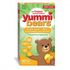 Hero Nutritional, Yummi Bears 칼슘 + 비타민 D3, 새콤한맛, 90 구미베어