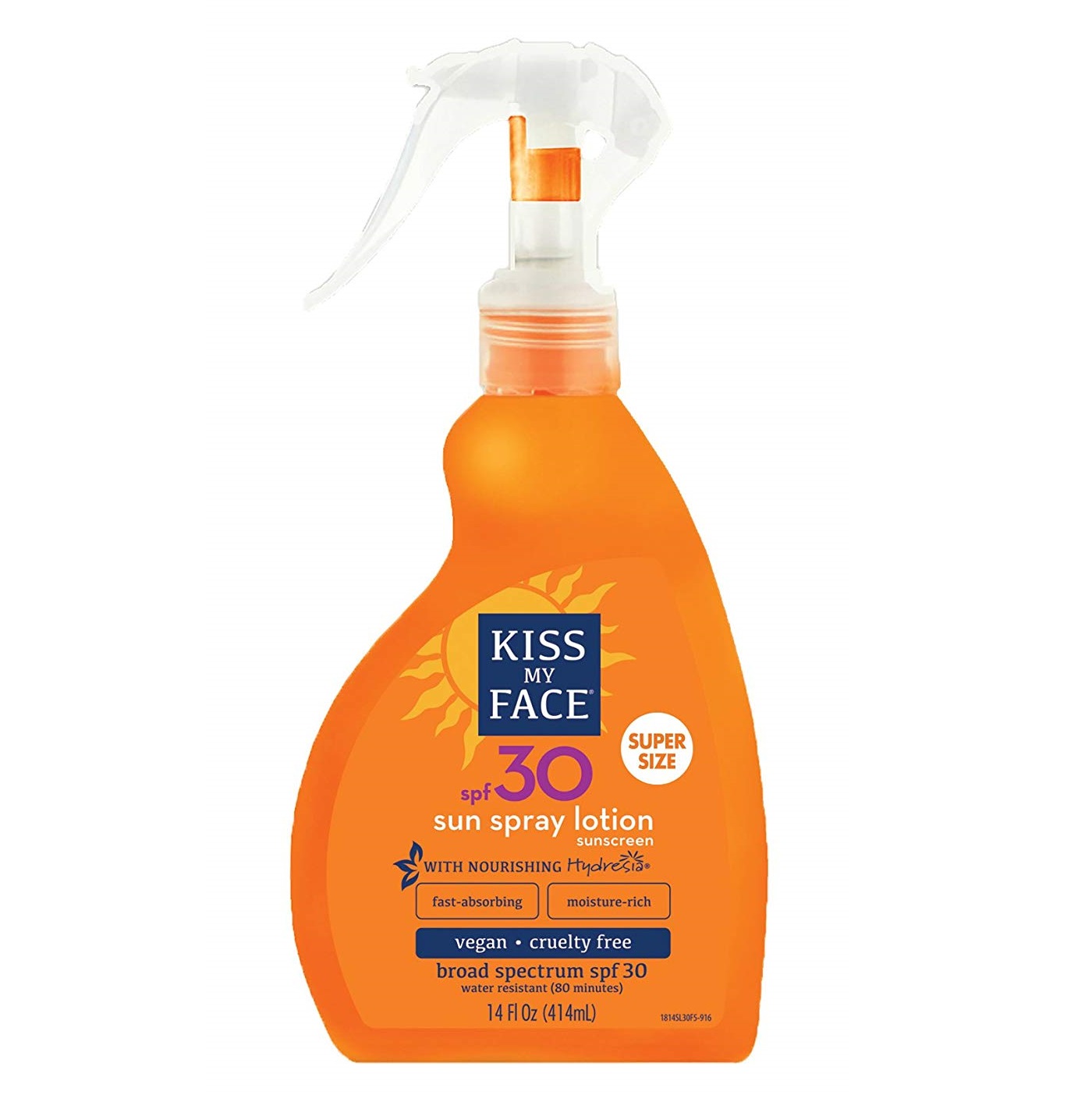 키스 마이 페이스, Sun 스프레이 로션 SPF 30, 14 fl oz (414 ml)