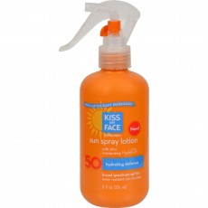 키스 마이 페이스, Sun 스프레이 로션 SPF 50 with Hydresia, 8 fl oz (236 ml)