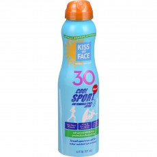 키스 마이 페이스, 쿨 스포츠 미네랄 SPF30 로션 스프레이, 6 fl oz (177 ml)