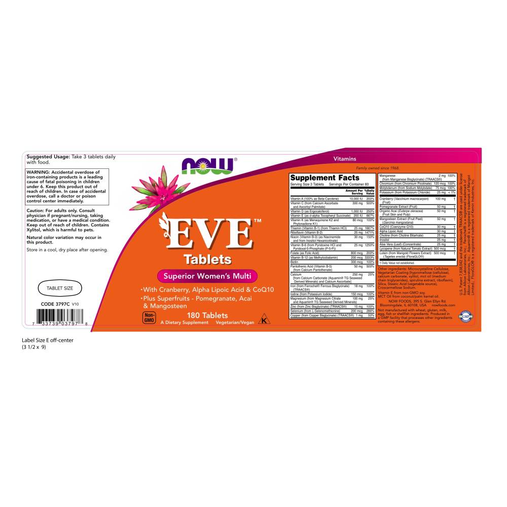 나우 Now, Eve, A Superior Womans Multiple, 180 타블렛