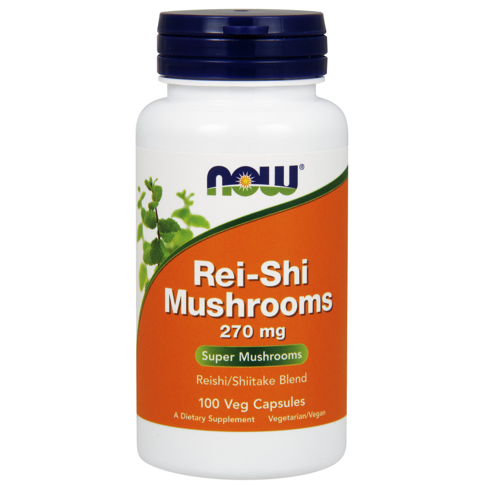  나우 Now, Rei-Shi Mushrooms 270 mg, 100 캡슐