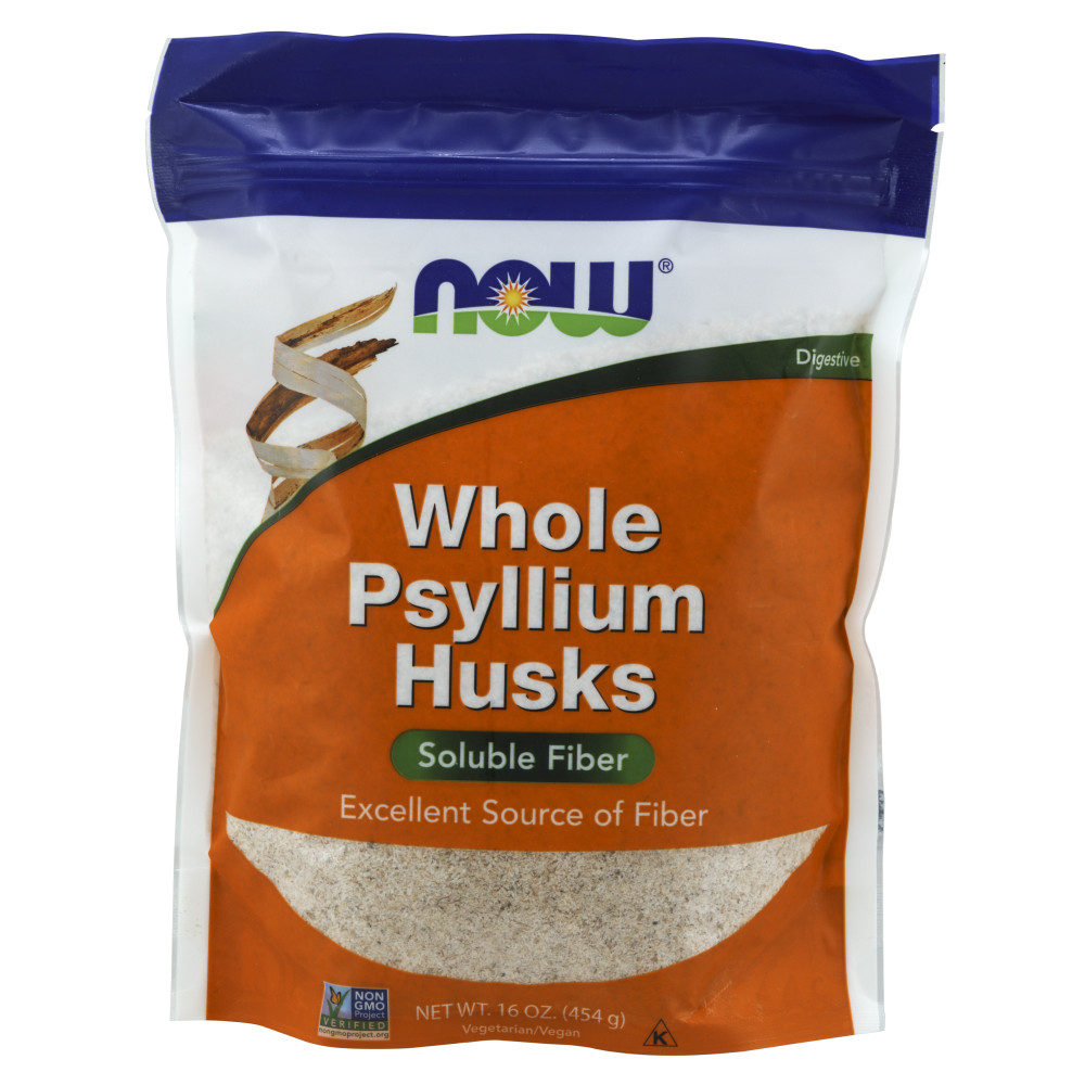 나우 Now, Whole Psyllium Husks, 16 oz (454 g)