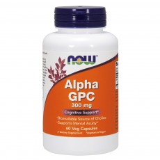 나우 Now, Alpha GPC, 300 mg, 60 식물성 캡슐