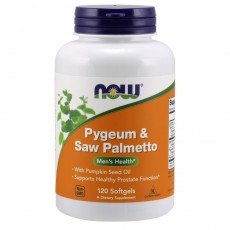 나우 Now, Pygeum & Saw Palmetto, 120 소프트젤