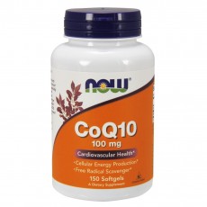 나우 Now, CoQ10 100 mg, 150 Softgels