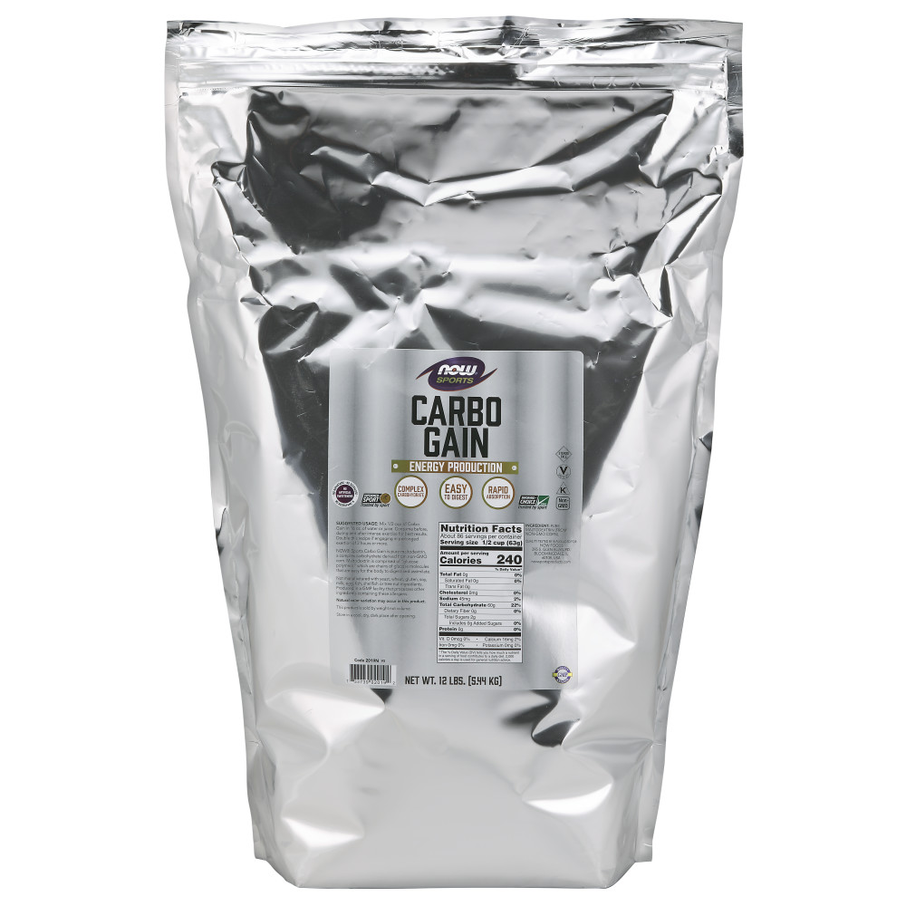 나우 Now, Carbo Gain, 12 lbs (5440 g)