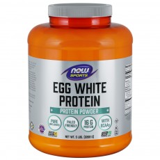 나우 Now, Egg White 프로틴, 무맛 파우더, 5 lbs (2268 g)