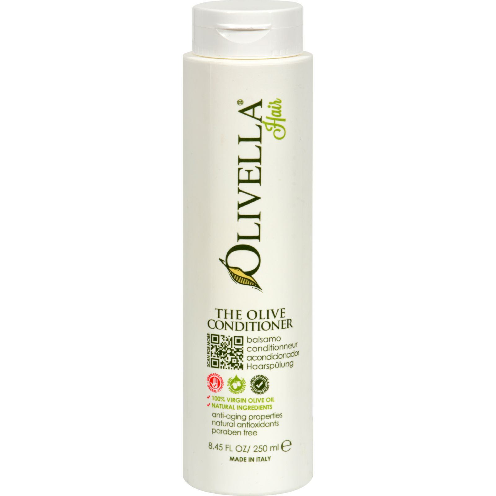 올리벨라, 100% 버진 올리브오일, 컨디셔너(린스), 8.5 fl oz (250 ml)
