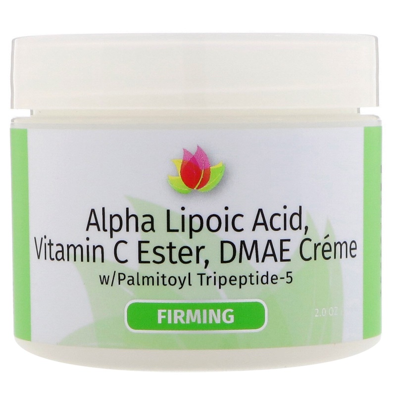 리비바 랩, 알파 리포산 비타민 C Ester & DMAE 크림 2 oz (55 g)