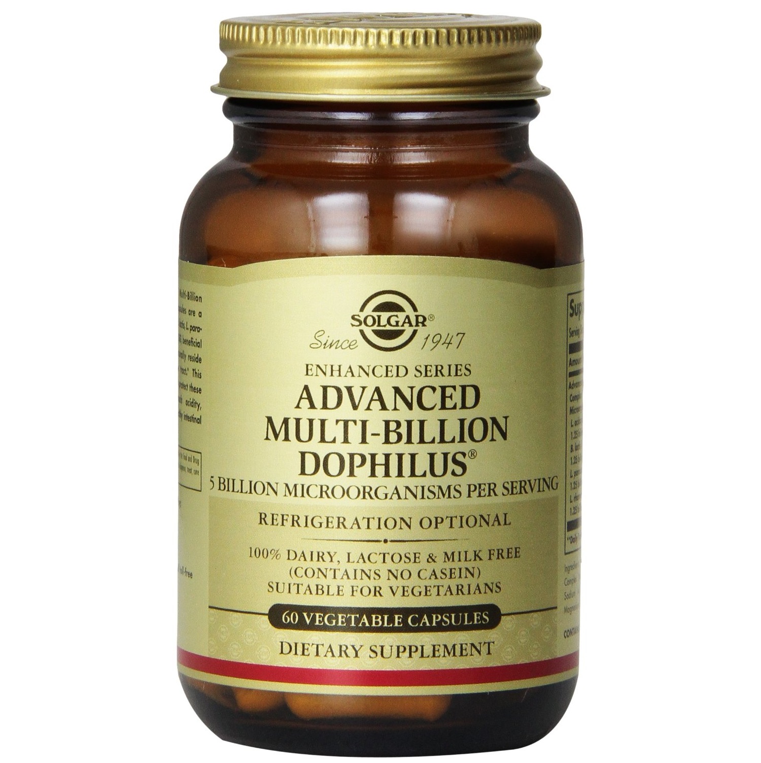 솔가, 어드밴스드 멀티 빌리언 돌피러스, 60 Vegetable Capsules