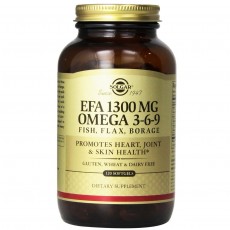 솔가, EFA 1300 mg, 오메가 3-6-9, 120 Softgels