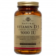 솔가, 내추럴 비타민 D3 (콜레칼시페롤) 5000 IU, 240 Vegetable Capsules