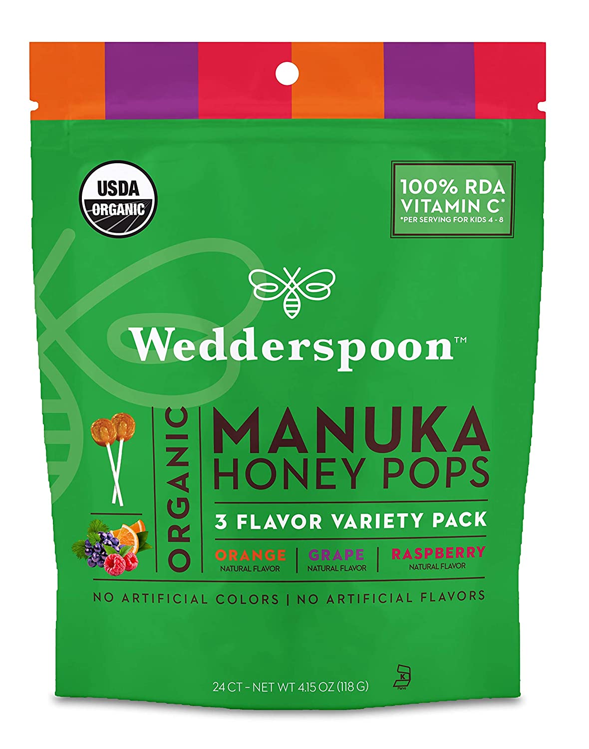 Wedderspoon Organic, 마누카 허니 Lozenges with 비 프로폴리스, 4 oz (120 g)