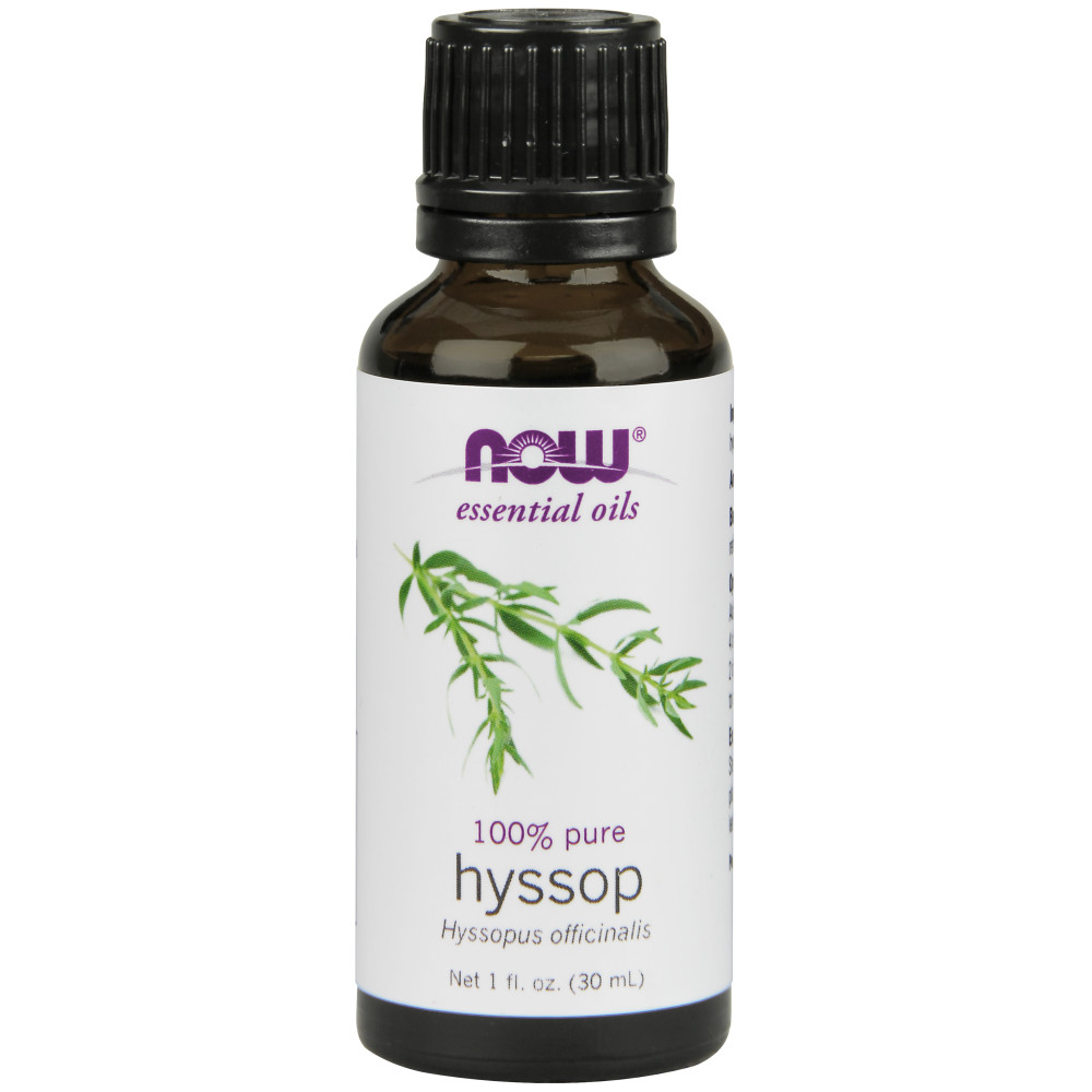 나우 Now, 100% 퓨어, 히솝 에센셜 오일, 1 fl oz (30 ml)
