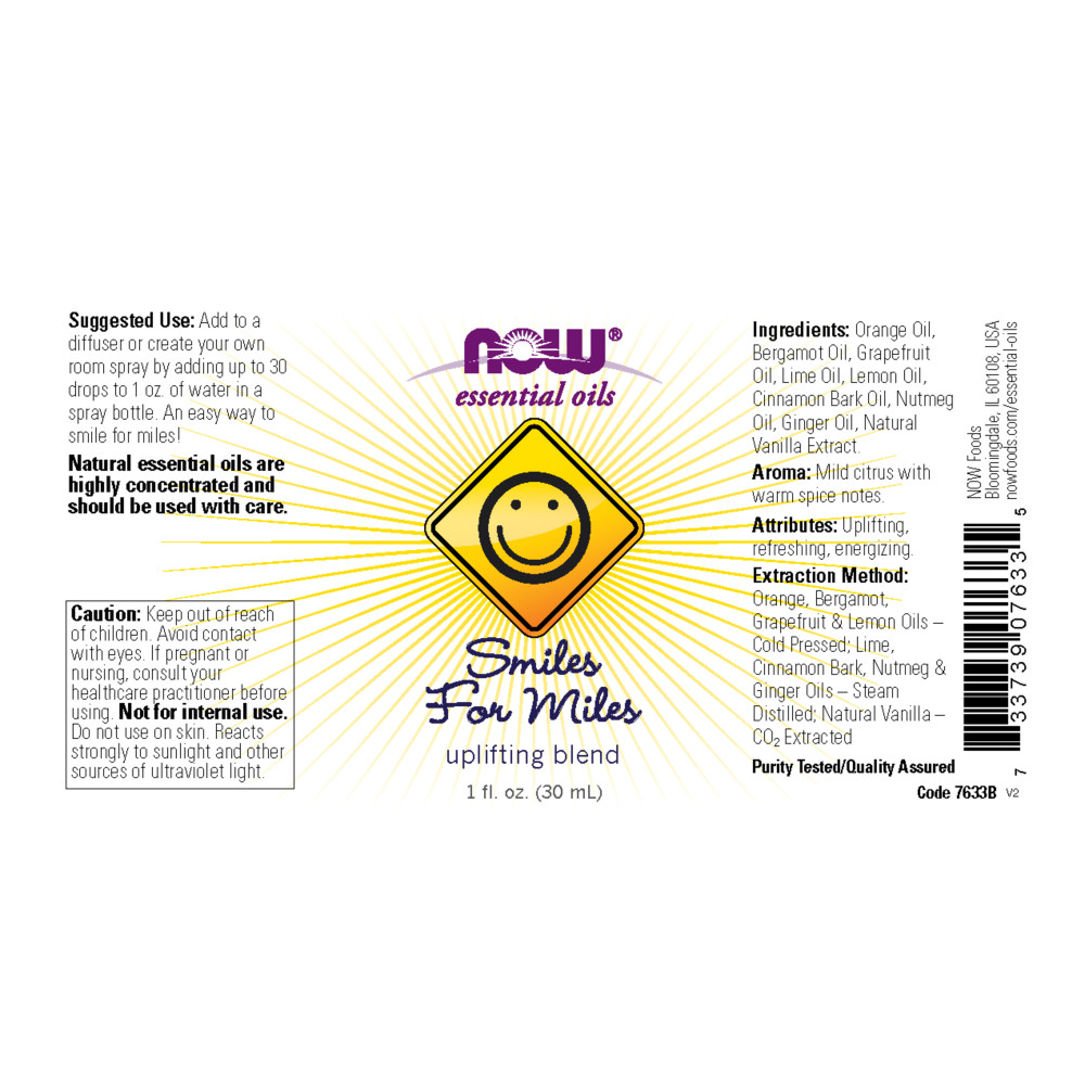 나우 Now, 미소 마일리지, 업리프팅 블렌드, 1fl oz (30 ml)