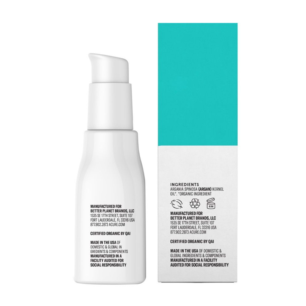 아큐어, The Essentials, 모로칸 아르간 오일, 1 fl oz (30 ml)