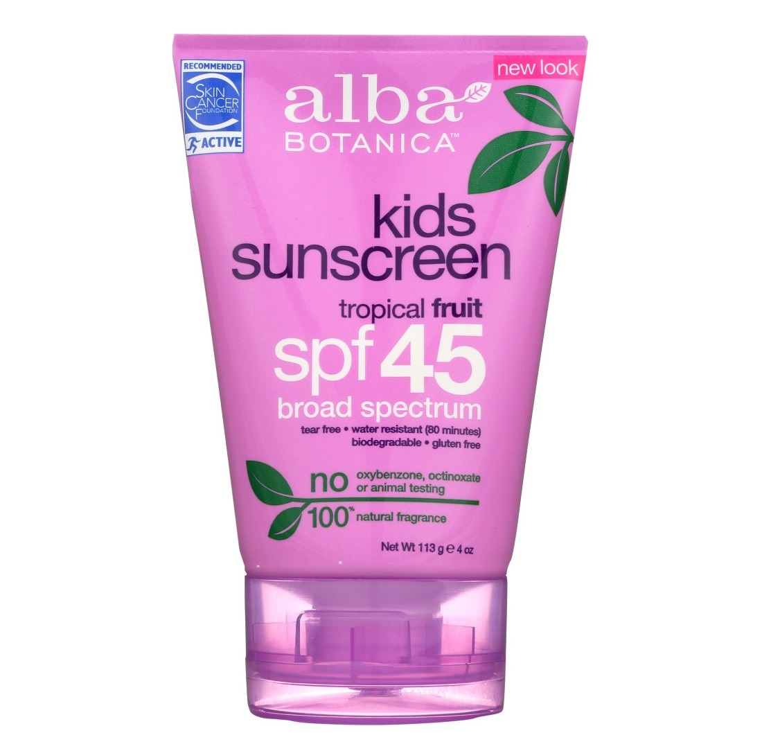 알바 보타니카, 어린이용 천연 썬스크린 SPF 45, 4 oz (113 g)