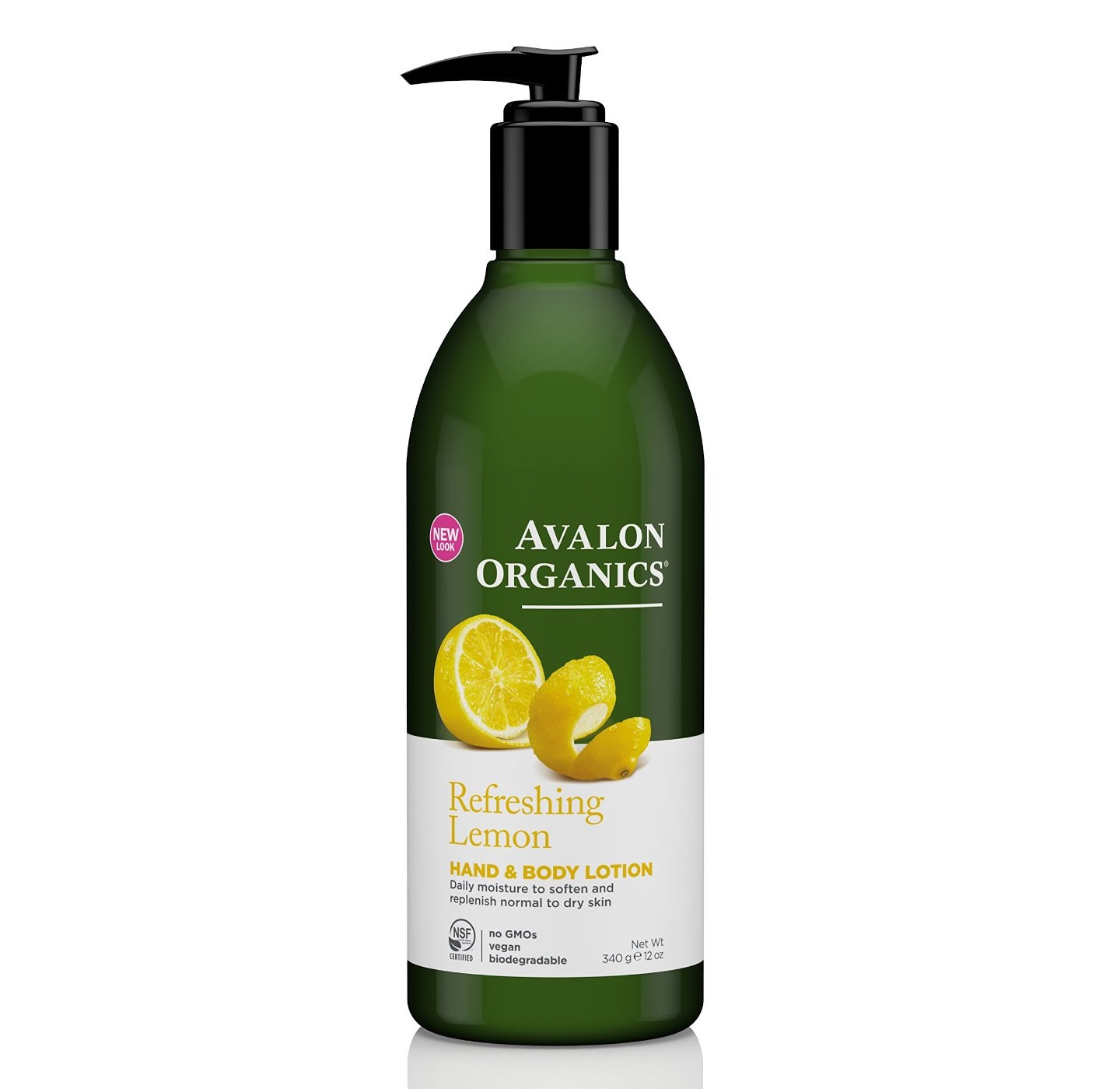 아발론 오가닉스, 레몬 핸드 & 바디 로션 with Beta Glucan, 12 fl oz