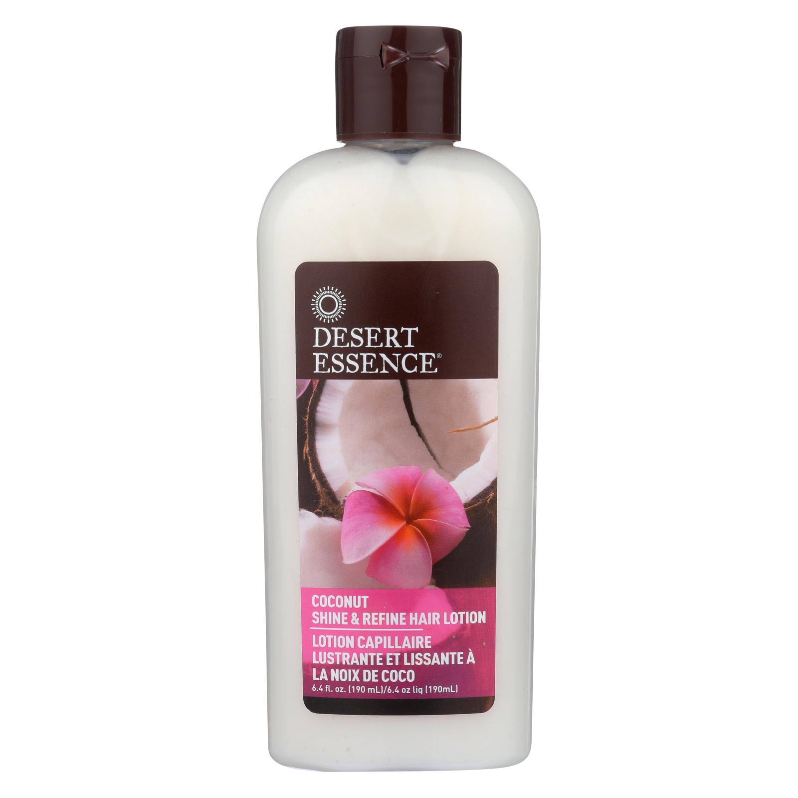 데져트 에센스, 샤인 & 리파인 헤어 로션, 코코넛, 6.4 fl oz (190 ml)