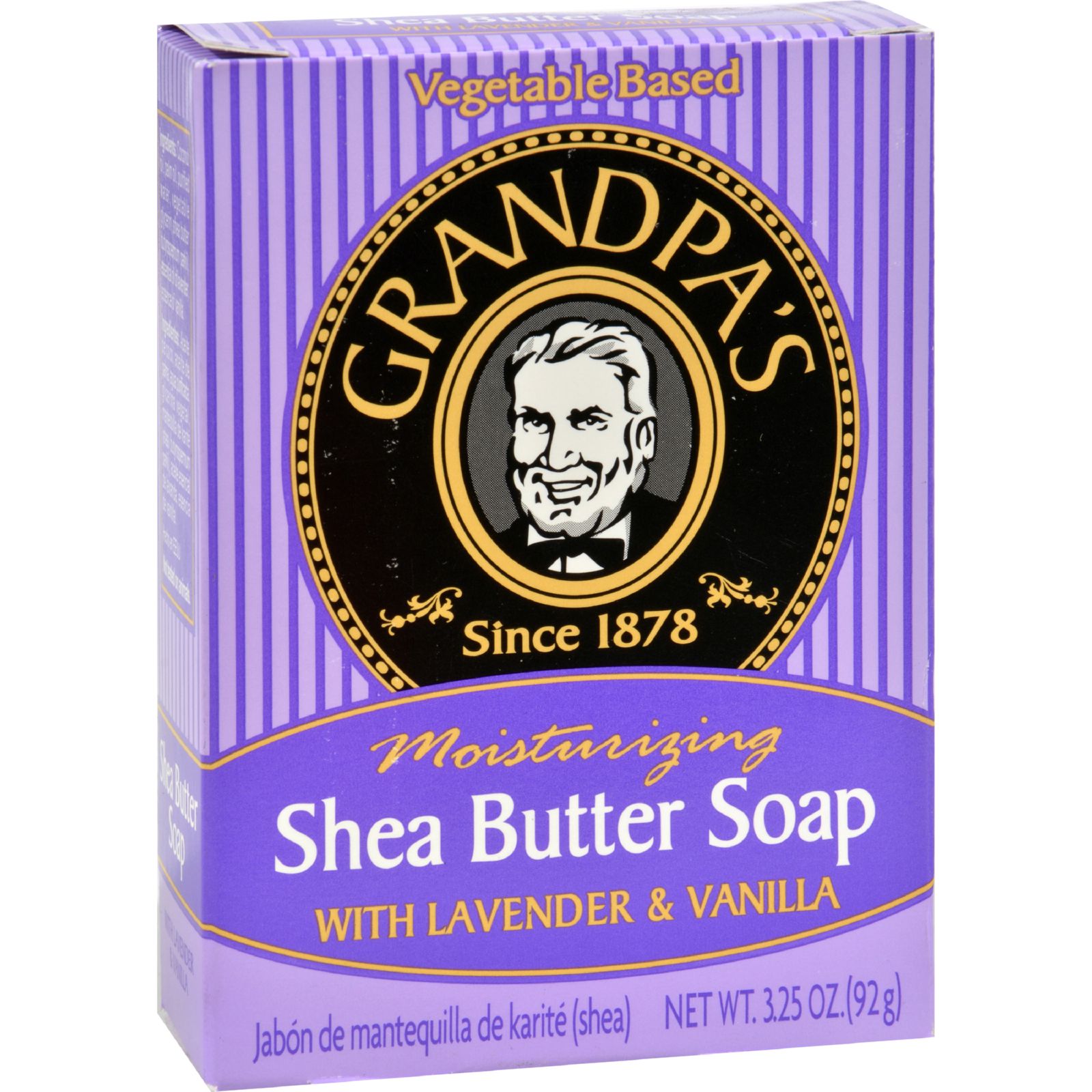 Grandpa\\\'s, 천연 시어 버터, 비누, 3.25 oz (92 g)