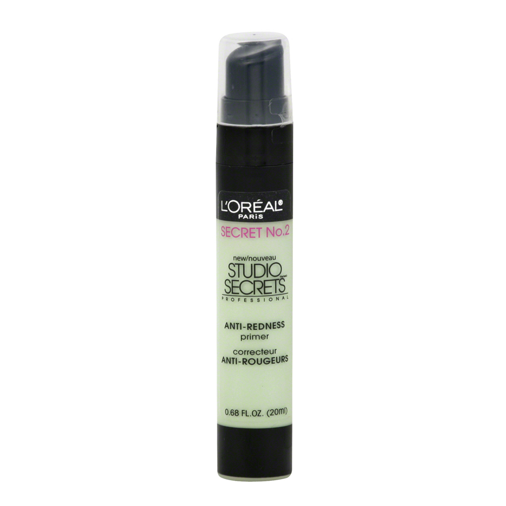 로레알, 스튜디오 시크릿 시크릿 No. 2 안티레드니스 프라이머, 0.68 fl oz (20 ml)