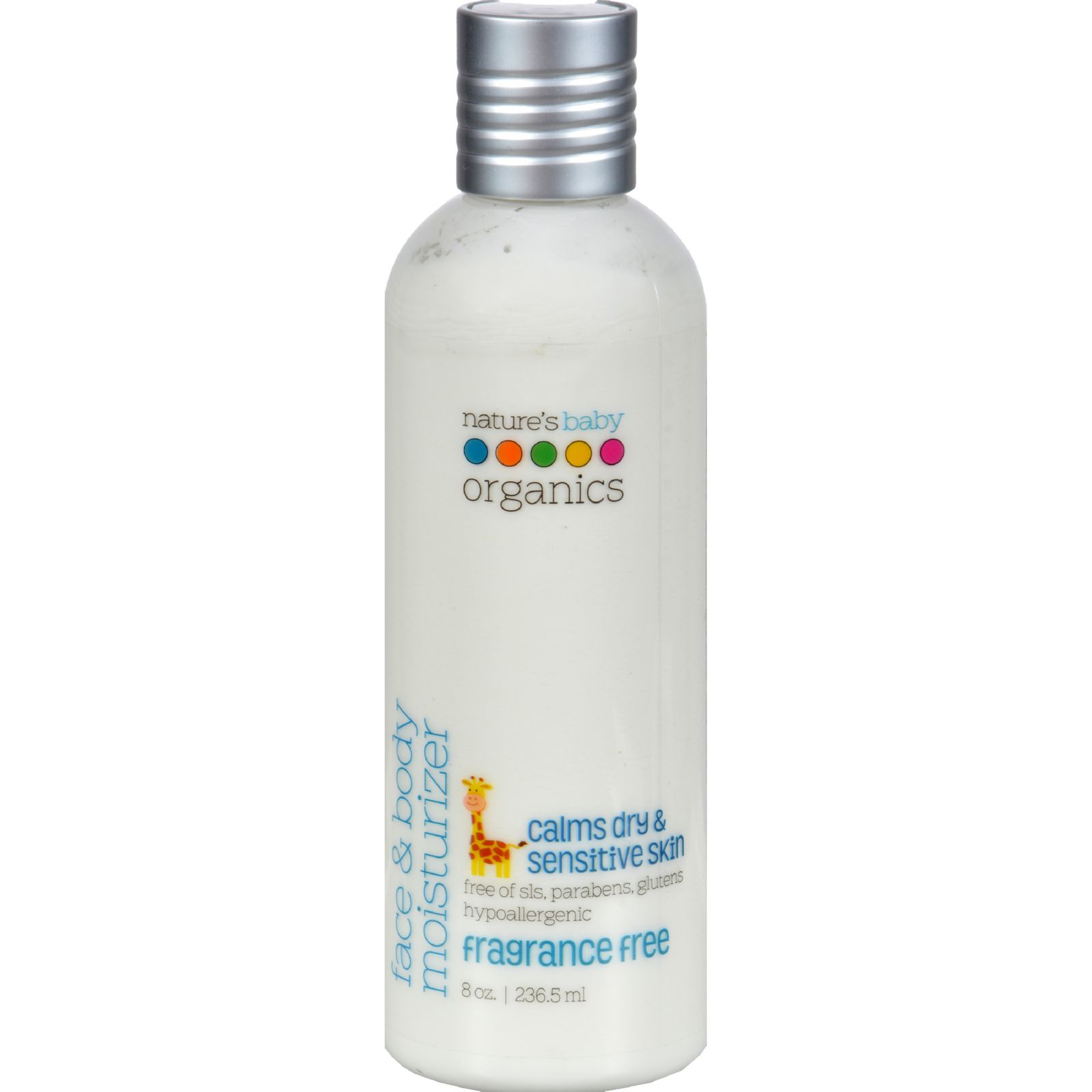 네이쳐스 베이비 오가닉, 페이스 & 바디 모이스춰라이저, 무향, 8 fl oz (250 ml)