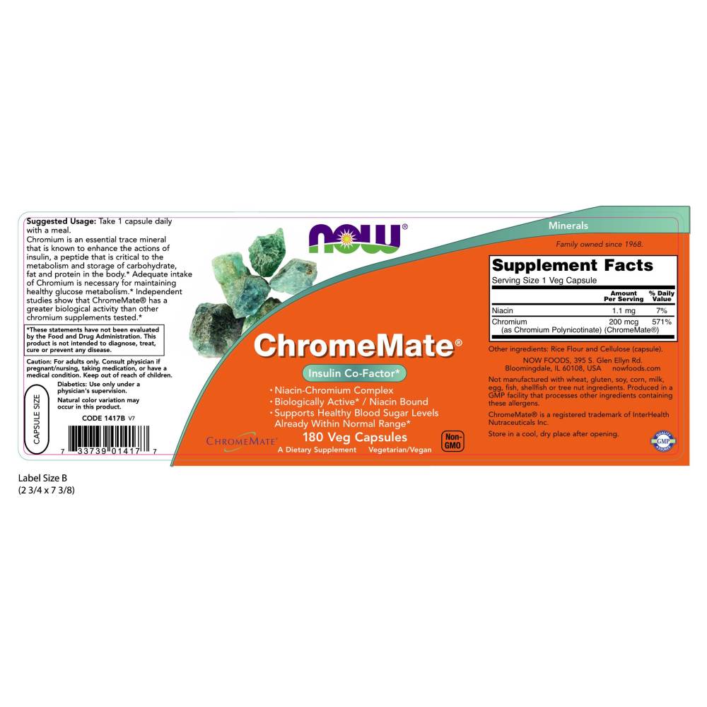  나우 Now, Chromemate, 180 캡슐