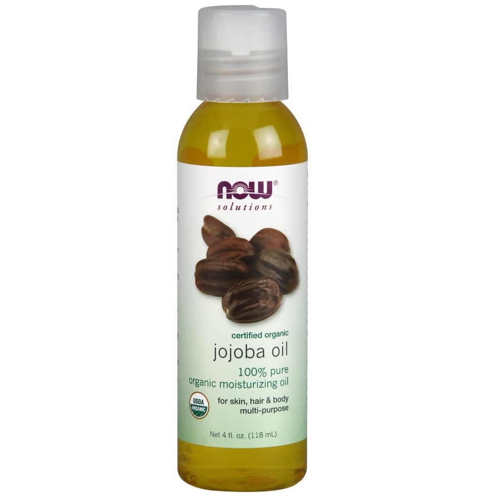 나우 Now, USDA 유기농 인증, 100% 퓨어 호호바 오일, 4 fl oz (118 ml)