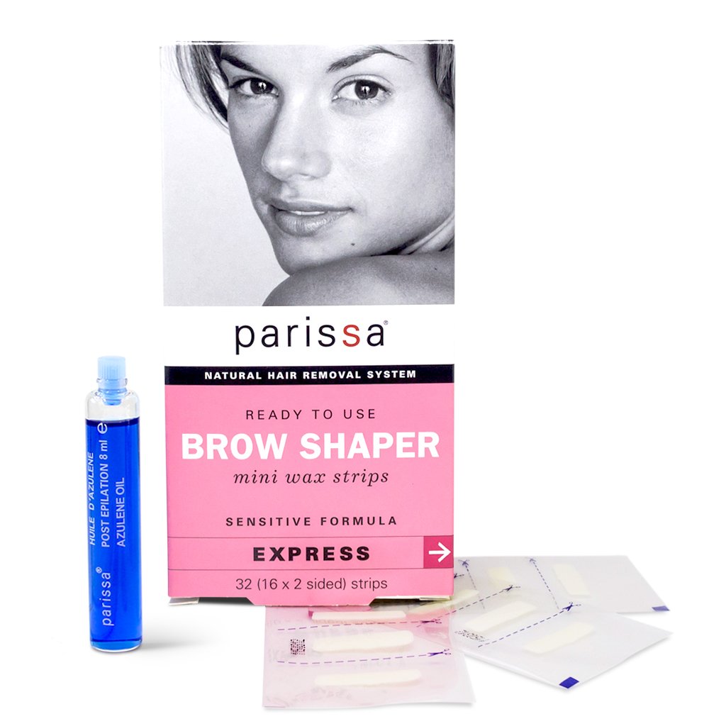 패리사, Brow Shaper 미니 왁스 스트립스 [천연 눈썹제모], 32 ct