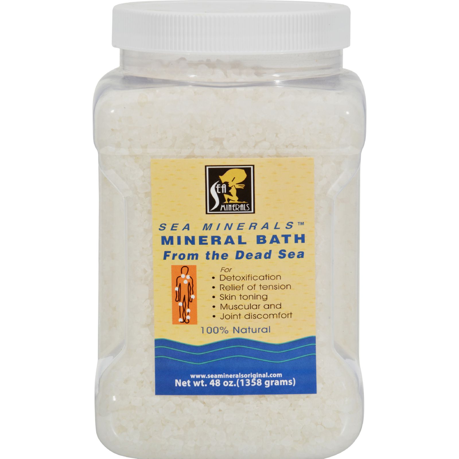 Sea Minerals, 데드 씨 미네랄 바쓰 솔트, 3 LB